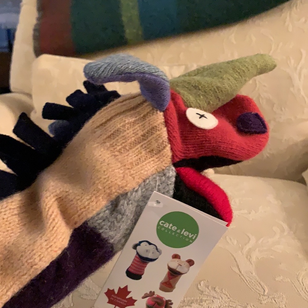 Cate & Levi Handmade Knit Puppet NEW!